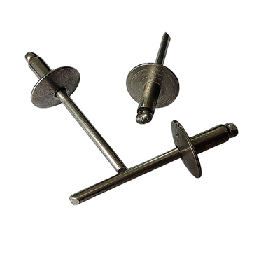 Large Brim Round Head Open Type Steel Blind Rivets Heat Resistant and Easy to Remove
