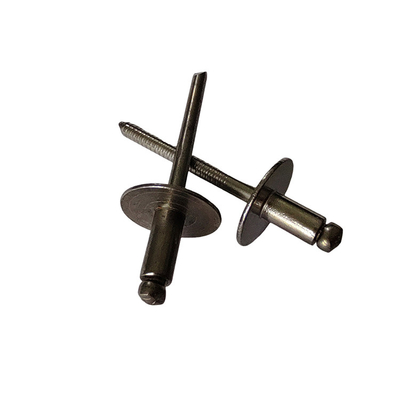 CNC Lathe Equipped Open Type Iron Blind Rivets Large Brim Round Head for Quick Assembly