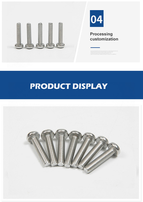 custom head flat tail rust resistant SS304 machine screws with full thread type INCH