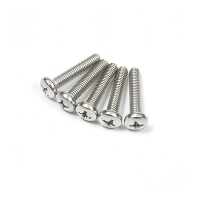 Full Thread Type M2 M2.5 M3 M4 M5 M6 M8 GB818 304 Stainless Steel Cross Phillips Round Pan Head Bolt Screw