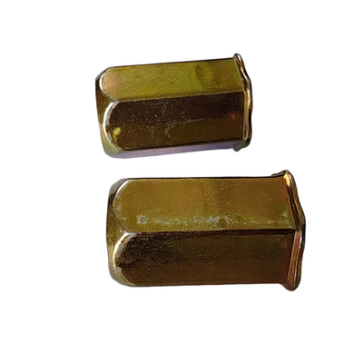 4.8 Grade Zinc Yellow-Chromate Plated Full Hex Rivet Nut for Small Head Applications