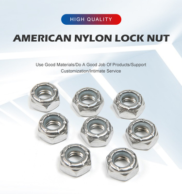 Finish Nylon Lock Nut Hexagonal Nut Stainless Steel DIN 982 100% Inspected