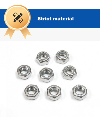 Finish Nylon Lock Nut Hexagonal Nut Stainless Steel DIN 982 100% Inspected