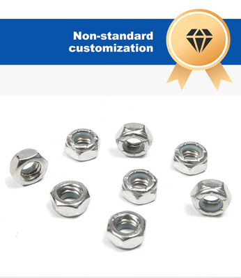 Finish Nylon Lock Nut Hexagonal Nut Stainless Steel DIN 982 100% Inspected