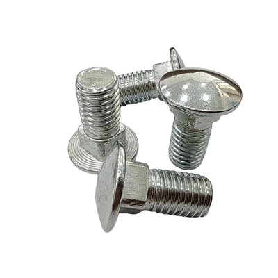 Stainless steel carriage bolt M12 round head square neck with flat head DIN standard
