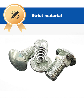 M3-M12 Stainless Steel Carriage Bolts with Half Round Mushroom Head and Square Neck