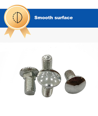 M3-M12 Stainless Steel Carriage Bolts with Half Round Mushroom Head and Square Neck