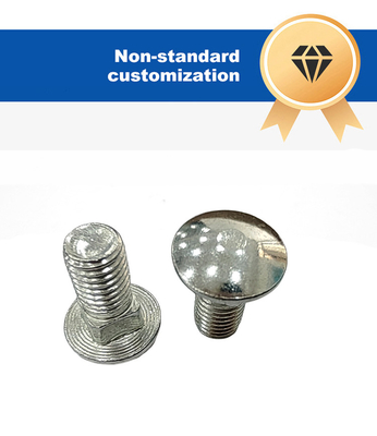 M3-M12 Stainless Steel Carriage Bolts with Half Round Mushroom Head and Square Neck