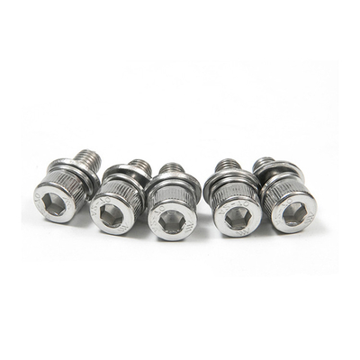 Stainless Steel Hex Socket Head Cap Screws Bolts with Spring Washer and Plain Washers