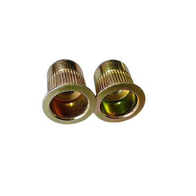 Open Type M4-M5-M6-M8-M10 Corrosion Resistant Yellow Zinc Plated Carbon Steel Rivet Nut