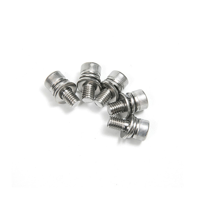 Stainless Steel Hexagon Socket Cap Head Screws with Spring Washer and Plain Washers