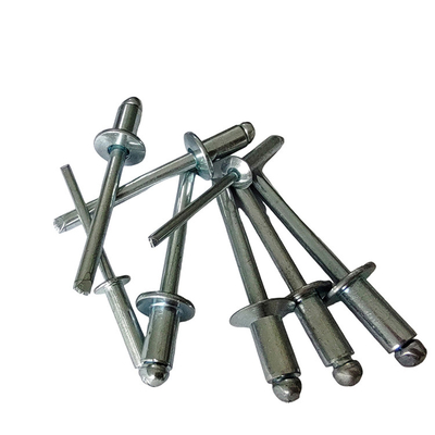 3.0mm Open End Blind Rivets for Nature/Color Iron Round Head Rivets in Bright Finish