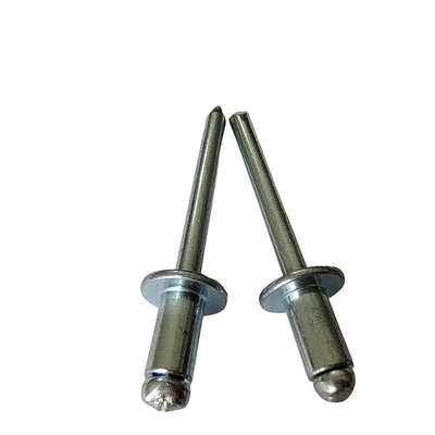 3.0mm Open End Blind Rivets for Nature/Color Iron Round Head Rivets in Bright Finish