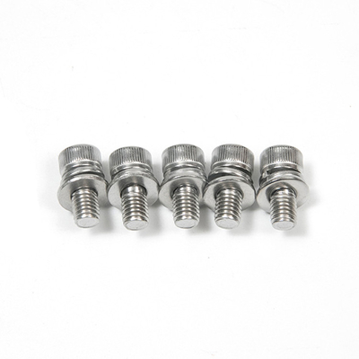 Stainless Steel Cylindrical Hexagon Socket Head Combination Screws with 100% Control