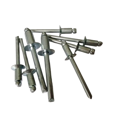 High Strength 4.8mm Open End Blind Rivets with Iron Countersunk Head in Bright Finish
