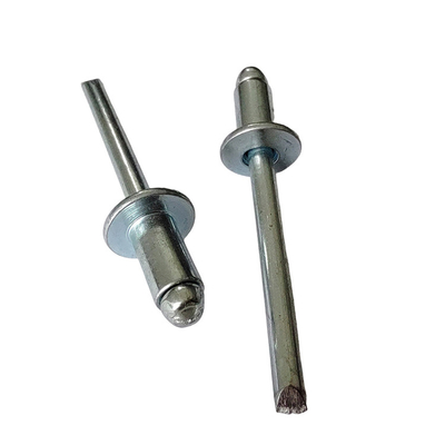 10mm Length Iron Open End Blind Rivets Durable Round Head High Strength for Industrial