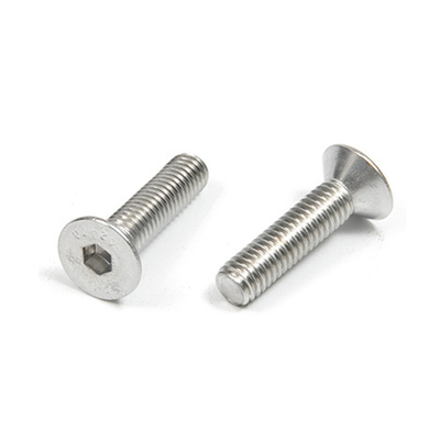 Strength grade A-level Custom Stainless Steel ISO Standard Hex Socket Countersunk Head Screws Clean Durable