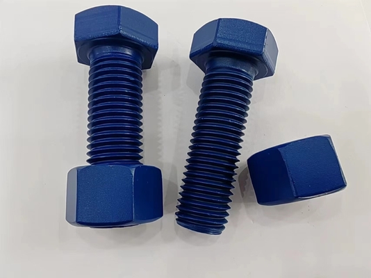 Custom Stud Bolt External Hexagonal Sample with Plain Coating 10mm-1000mm Length