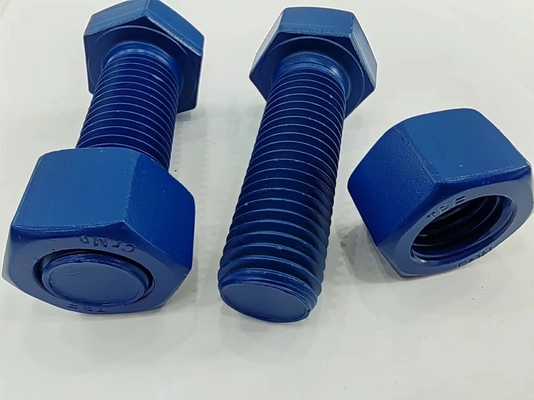Custom Stud Bolt External Hexagonal Sample with Plain Coating 10mm-1000mm Length
