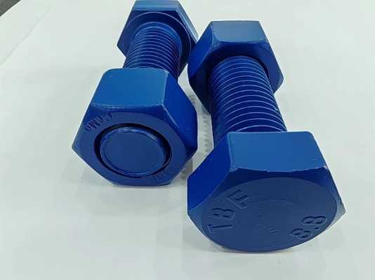 Custom Stud Bolt External Hexagonal Sample with Plain Coating 10mm-1000mm Length
