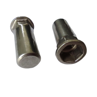 Simple and Fast Installation Semi-Hex Closed End Rivet Nut in Black Stainless Steel