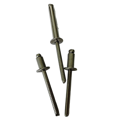 Stainless Steel 4.0mm Open End Blind Rivets Round Head Easy Installation Bright Finish