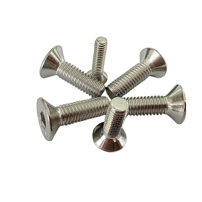 INCH Measurement system Top selling 304 Stainless Steel Countersunk Head Flat Hex Socket Flat Head M4 M5 M6 M8