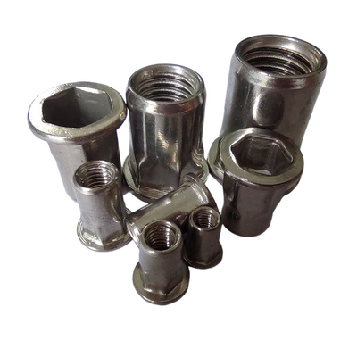 Stainless Steel 304 8-18 Half Hex Rivet Nut for Furniture and More Easy Installation