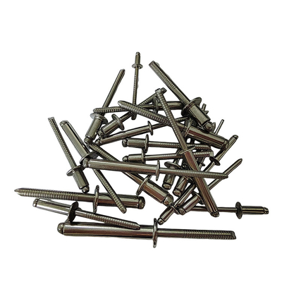 Standard DIN 4.8mm Open End Blind Rivets Stainless Steel Round Head High Strength