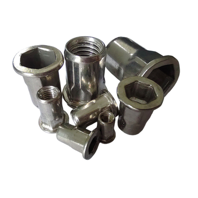 Metric Semi-Hex Blind Threaded Rivet Nut with Stainless Steel 304 8-18 Standard Material