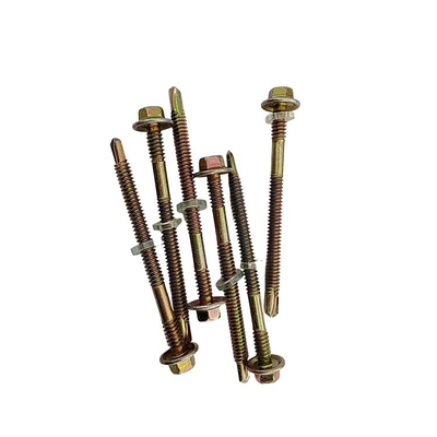 Color Zinc Plated Self Drilling Bolt for Solar Mounting in Metric Measurement System
