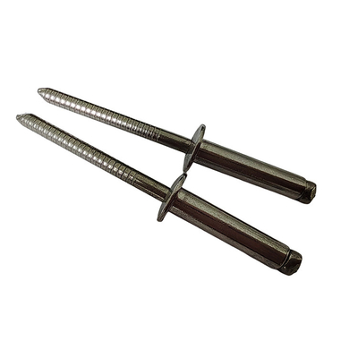 Standard Rivet 5.0mm Open End Blind Rivets High Strength Stainless Steel Round Head