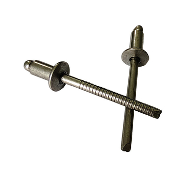Standard Rivet 5.0mm Open End Blind Rivets High Strength Stainless Steel Round Head