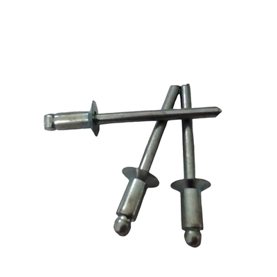 High Strength 12mm Open End Blind Rivets Iron Countersunk Head Nature in DIN Standard