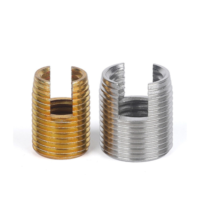 304L Slotted Thread Sleeve Screw Self Tapping Threaded Insert M2 M3 M4 M5 M6 M8