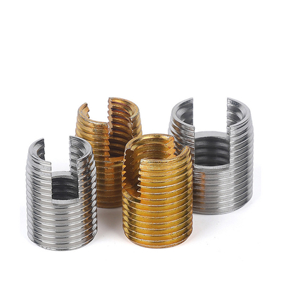 304L Slotted Thread Sleeve Screw Self Tapping Threaded Insert M2 M3 M4 M5 M6 M8