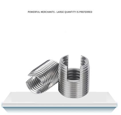 304L Slotted Thread Sleeve Screw Self Tapping Threaded Insert M2 M3 M4 M5 M6 M8