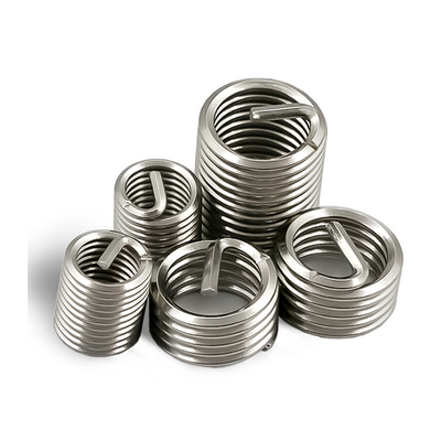 Silver Titanium M2 M2.5 M3 M3.5 M4 M5 M6 M8 Wire Thread Insert Fasteners for Repair