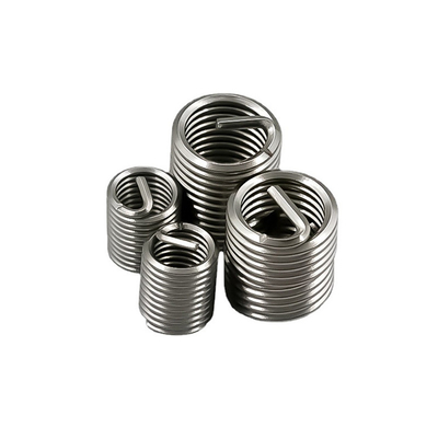 Silver Titanium M2 M2.5 M3 M3.5 M4 M5 M6 M8 Wire Thread Insert Fasteners for Repair