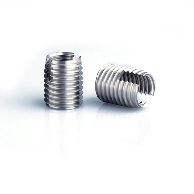 316L M2 M3 M4 M5 M6 M8 M10 Helical Repair Slotted Stainless Steel Brass Self Tapping Threaded Insert Nut