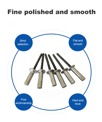 Closed End Aluminum-Iron Round Head Blind Rivet for Heavy-Duty Applications