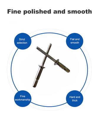 Metric Structural Rivets Finish Bright Uncoated made of High Strength Stainless Steel