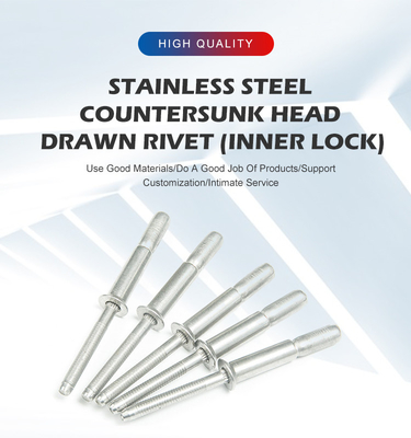 Silvery 2024 Round Countersunk Head Cup Type Draw Type Circular Ring Stripe Core Mandrel Blind Rivet