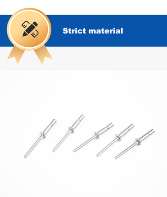 Plain Finish 4.8mm Dia Stainless Steel Cup Mono-Bolt Rivet for Outlock Applications