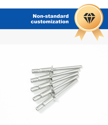 Plain Finish 4.8mm Dia Stainless Steel Cup Mono-Bolt Rivet for Outlock Applications