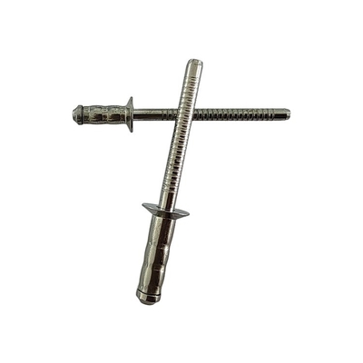Flat Head Round Head Double-drum Blind Rivets Stainless Steel 304 Plain Finish Metric Diameter 3.2mm/4mm/4.8mm