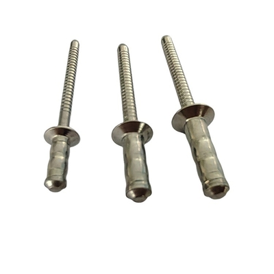 Stainless Steel Single Drum Rivets 2.4mm 3.2mm 4mm 4.8mm 6mm Custom Open Type Diameter
