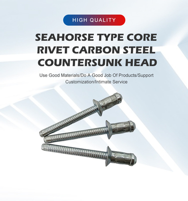 Direct Open Type Flat Head Blind Rivets with control Test report and Carbon Steel