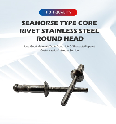 Hot Stainless Steel Hippocampus Shaped Blind Rivets with One-stop Customized Service