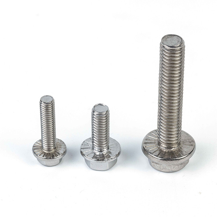 GB Standard 304 Stainless Steel Flange Bolts M4 M5 M6 M8 M10 M12 Hexagonal Galvanized Bolt